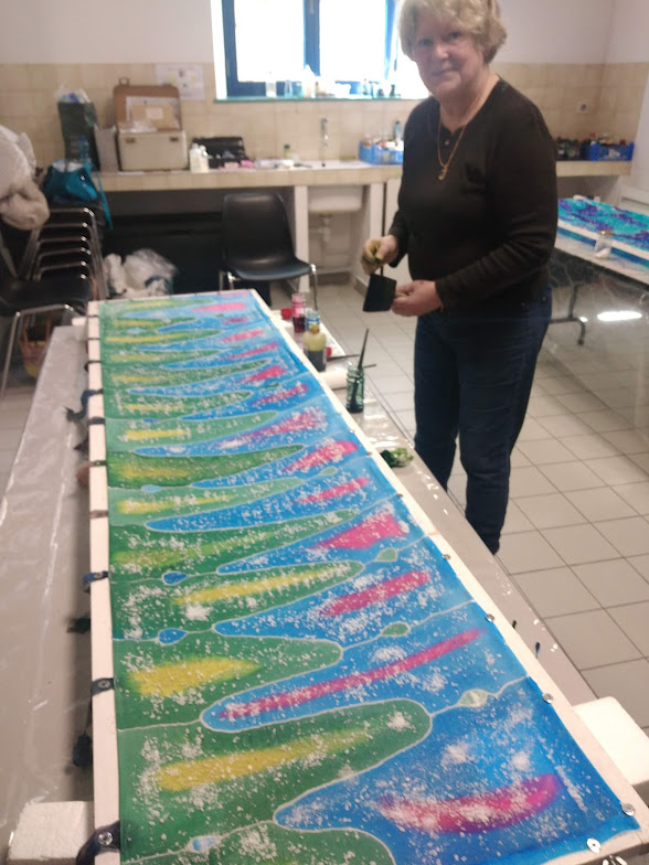 Peinture sur soie
